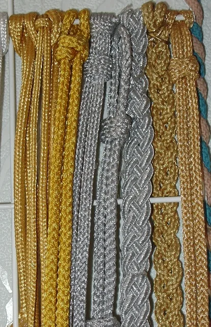 Decorative cord with metal thread gold/silver 6, 8 mm - Image 5