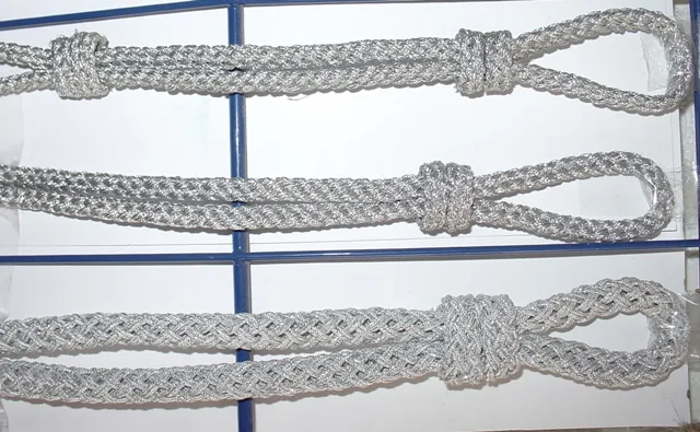 Decorative cord with metal thread gold/silver 6, 8 mm - Image 3